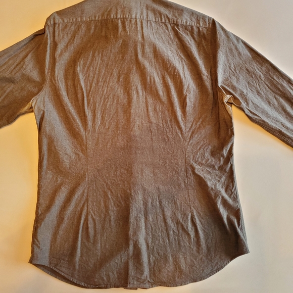 Express Mens 1MX Fitted Button Up Shirt Size L - Picture 7 of 7